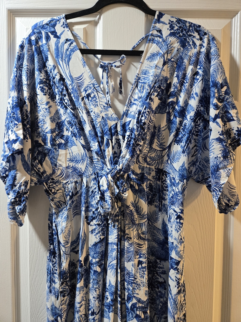 Baltic Born Blue and White Floral Maxi Dress